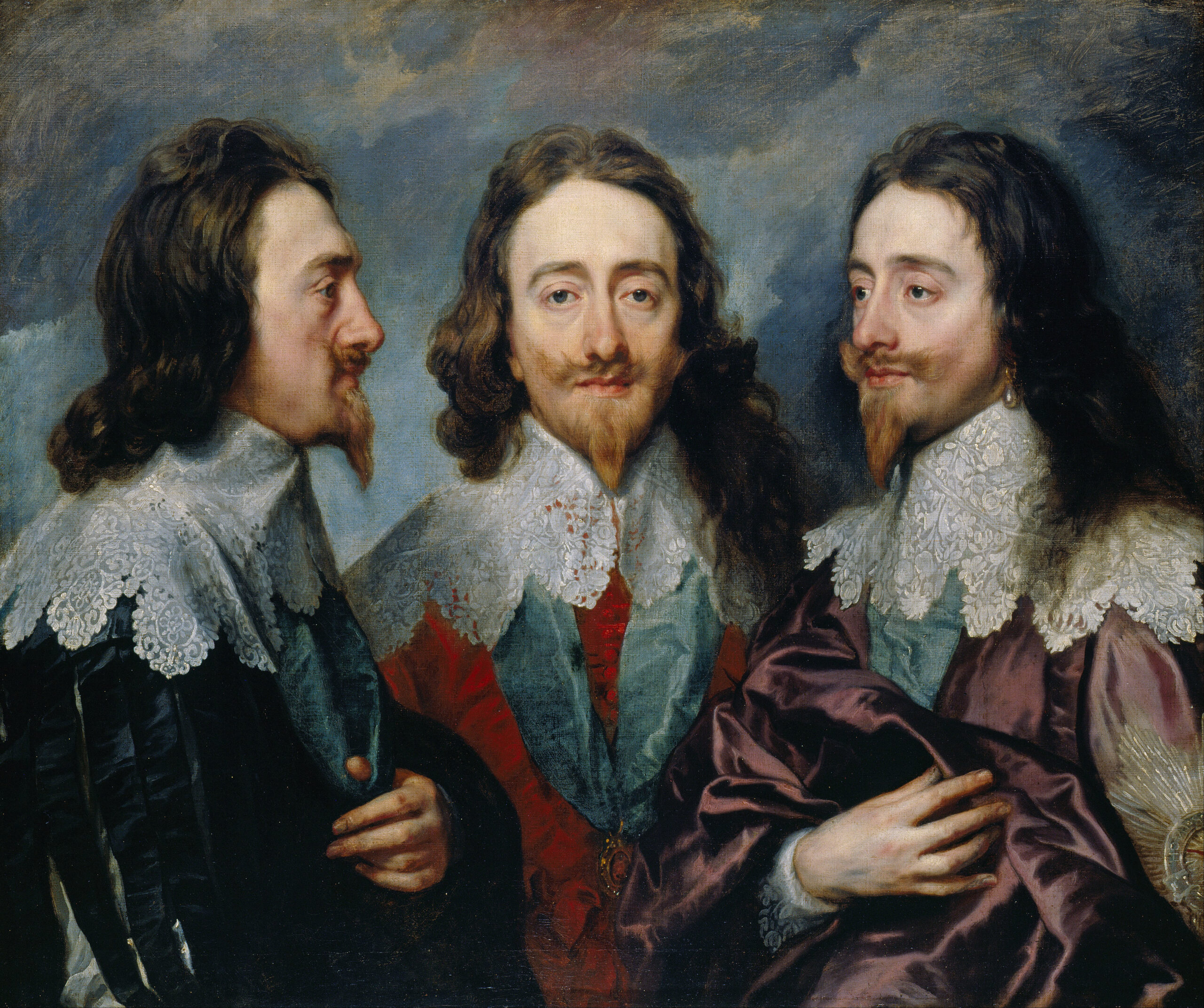 Charles I in Three Positions - Anthony van Dyck