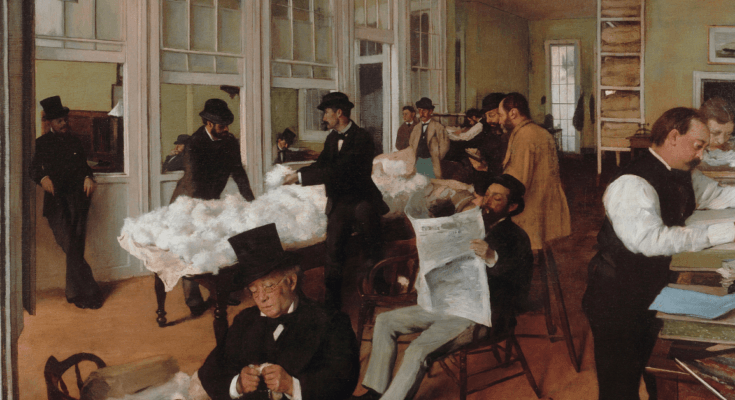A Cotton Office in New Orleans - Edgar Degas