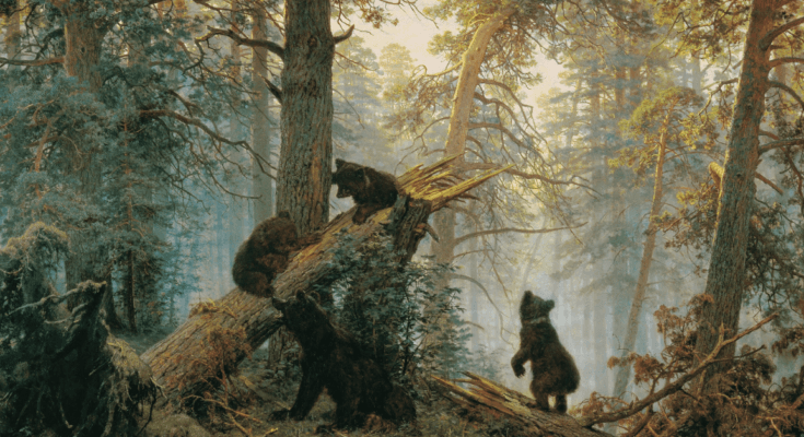 Morning in a Pine Forest - Ivan Ivanovich Shishkin