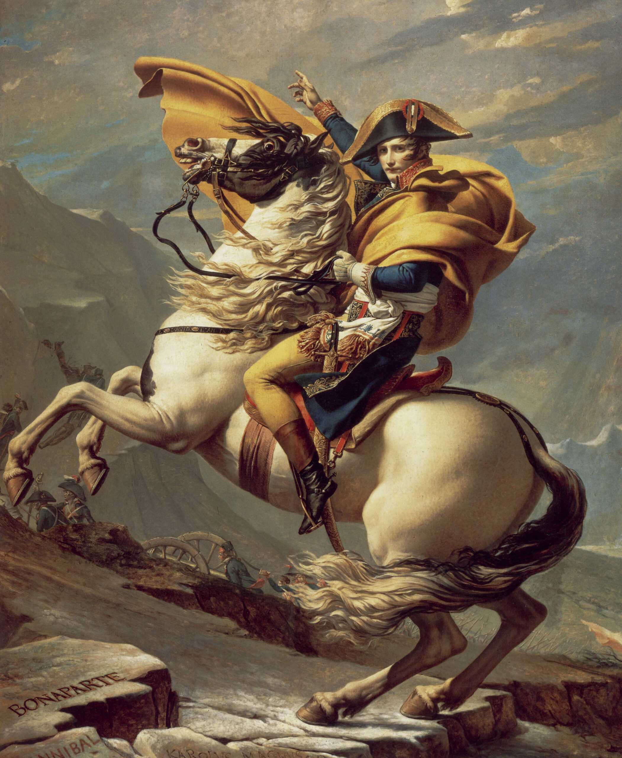 Napoleon Crossing the Alps Jacques-Louis David 