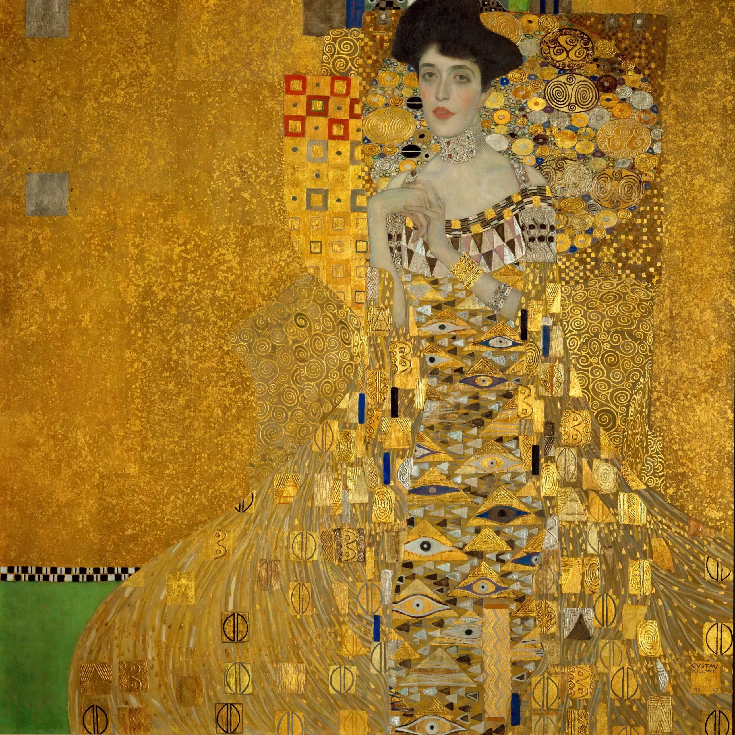 Portrait of Adele-Bloch Bauer - Gustav Klimt