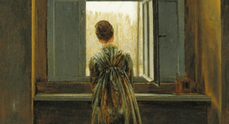 Woman at a Window - Caspar David Friedrich
