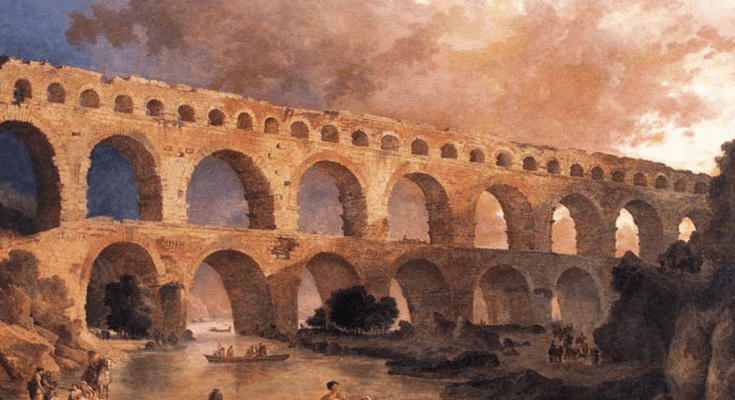 The Pont Du Gard - Hubert Robert