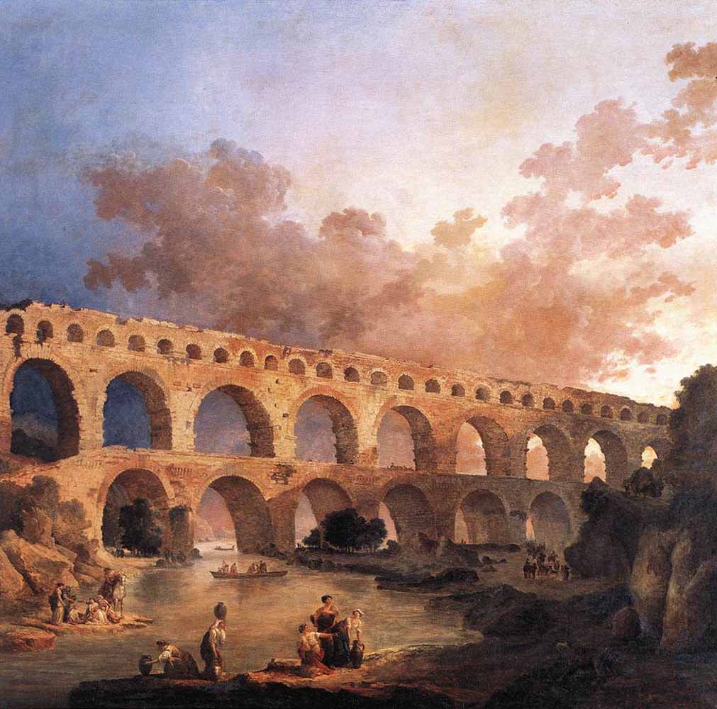 The Pont Du Gard - Hubert Robert